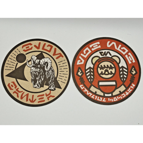 Star Wars Galaxy’s Edge Oga’s Cantina 2 Coaster Set Bantha & Ewok- Disneyland! - Picture 4 of 5